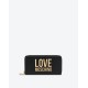 PORTAFOGLIO ZIP AROUND METAL LOGO LOVE MOSCHINO